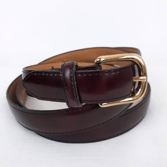 Italian Split Cowhide Belt, mens Size 48 / 120. Brown Formal Work - Picture 1 of 10